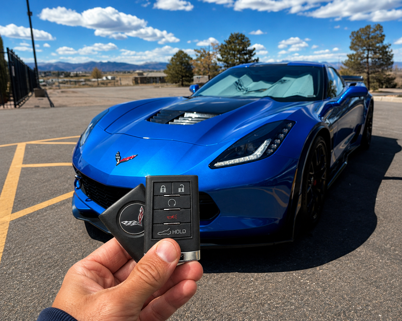 Blue Corvette — Smart Remote Delivered