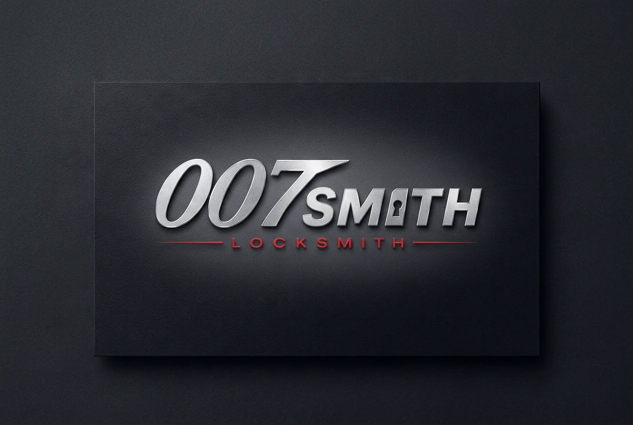 Agent 007Smith Locksmith business card — back