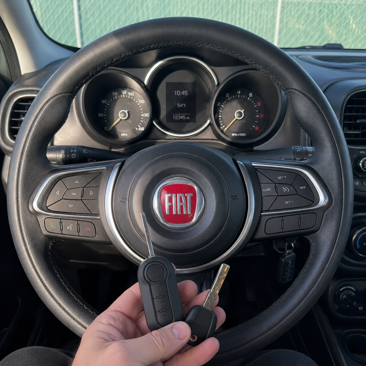 Fiat key shell and blade replacement inside vehicle