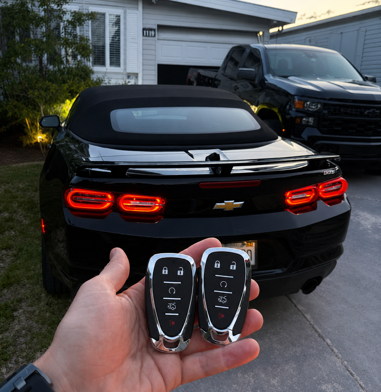 Chevrolet Camaro convertible remote pair delivered on-site