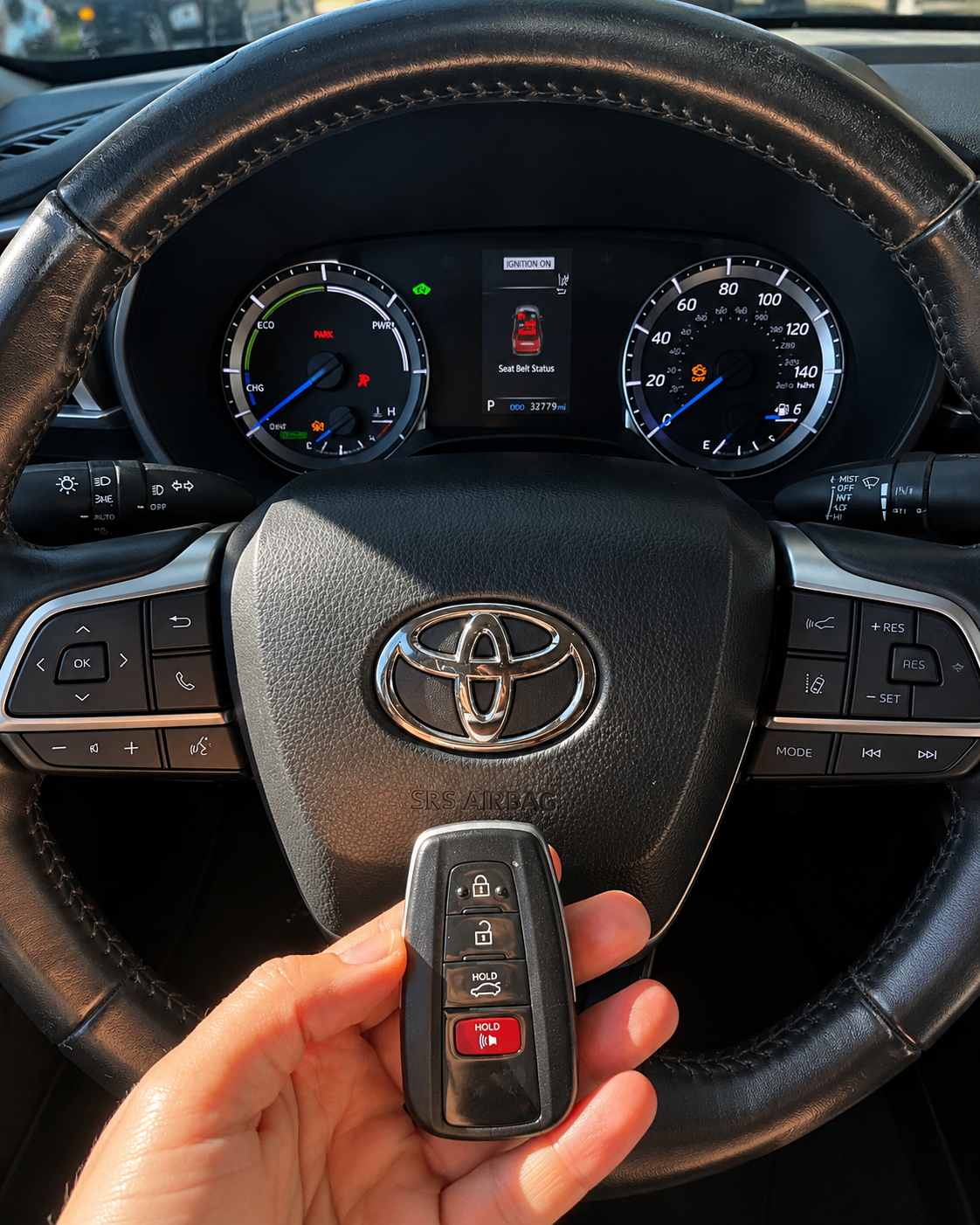 Toyota proximity key programmed inside vehicle