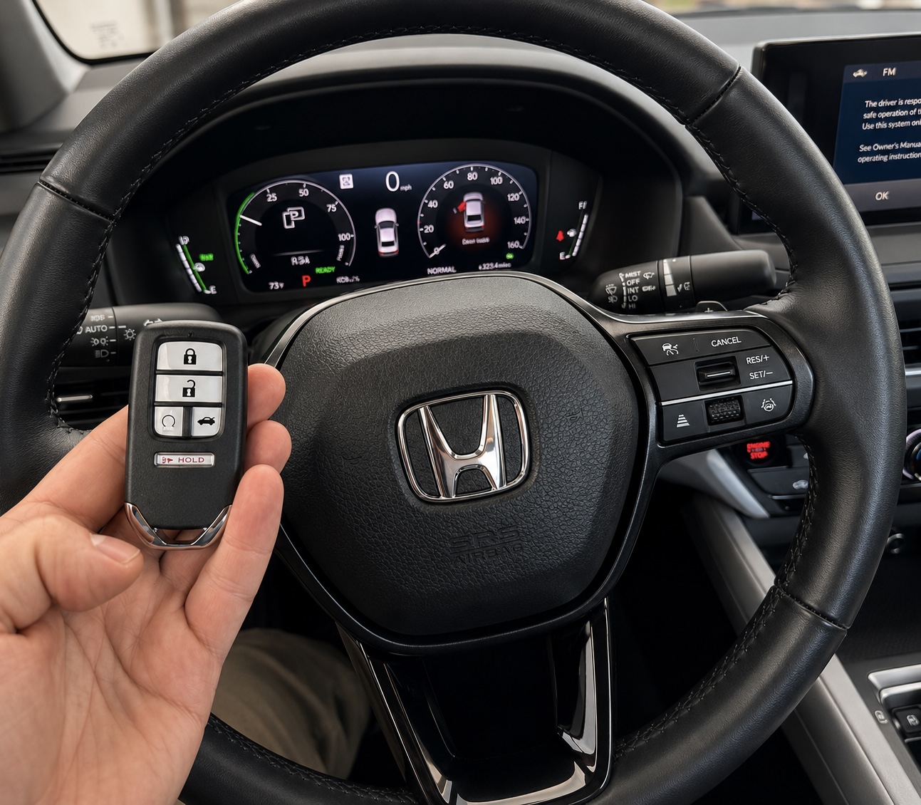 Honda smart key with HOLD remote start