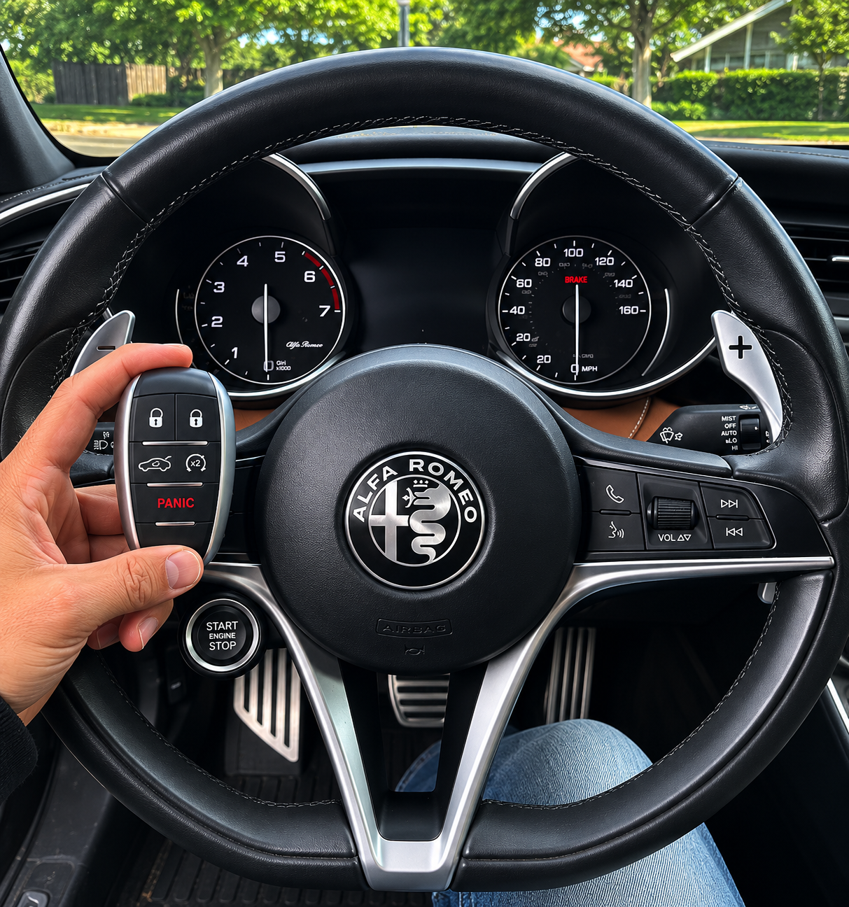 Alfa Romeo proximity remote programmed inside vehicle