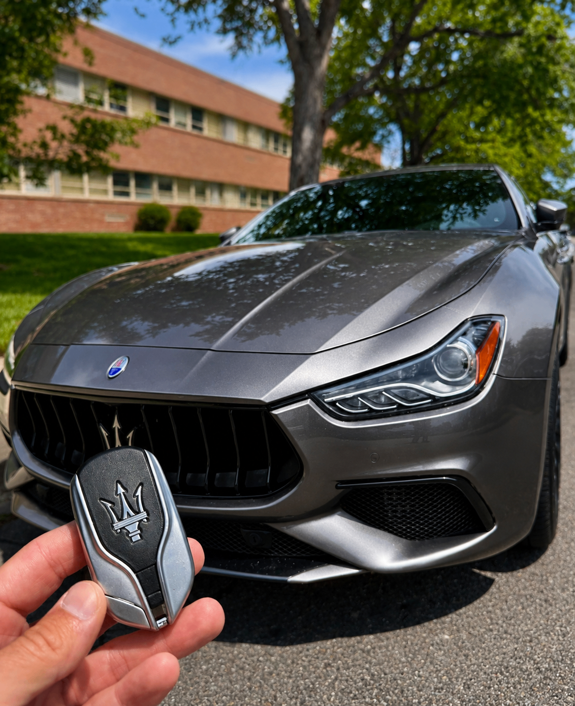 Maserati Ghibli smart key delivered curbside